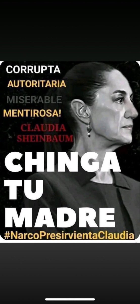 Joshua89101898's tweet image. Chinga tu madre perra arrastra al narco gobierno y al cacas 🖕🖕🖕🖕🖕☠️