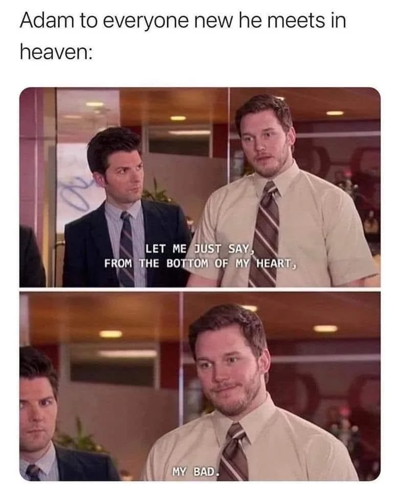 bendellwerry's tweet image. Share your favorite Bible meme. 

I’ll start.