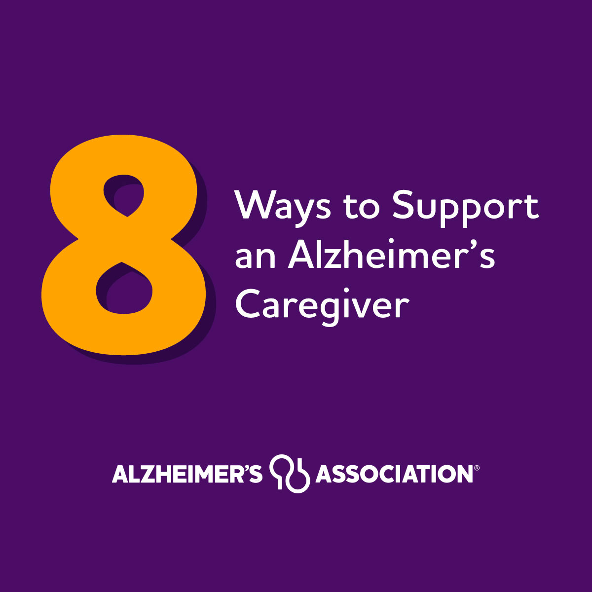 Providing help and support to caregivers can be easier than most people think. Even little acts can make a big difference. 💜 Here are 8 Ways to Support an Alzheimer’s Caregiver: alz.org/honor. #NationalFamilyCaregiversMonth #ENDALZ