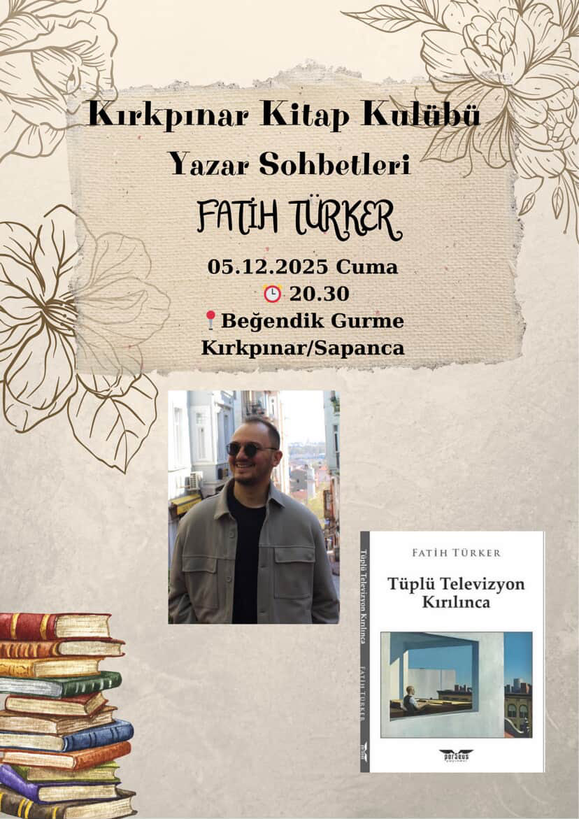 beş aralık cuma akşamı kırkpınar kitap kulübü’yle tüplü televizyon kırılınca’yı konuşacağız. bekleriz. 🍀