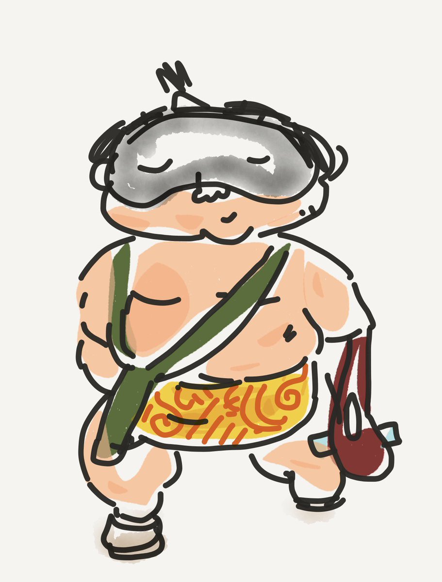 jimmygunawanapp's tweet image. #bsdoodles Vision of Sumo Guy with iPhone Pocket