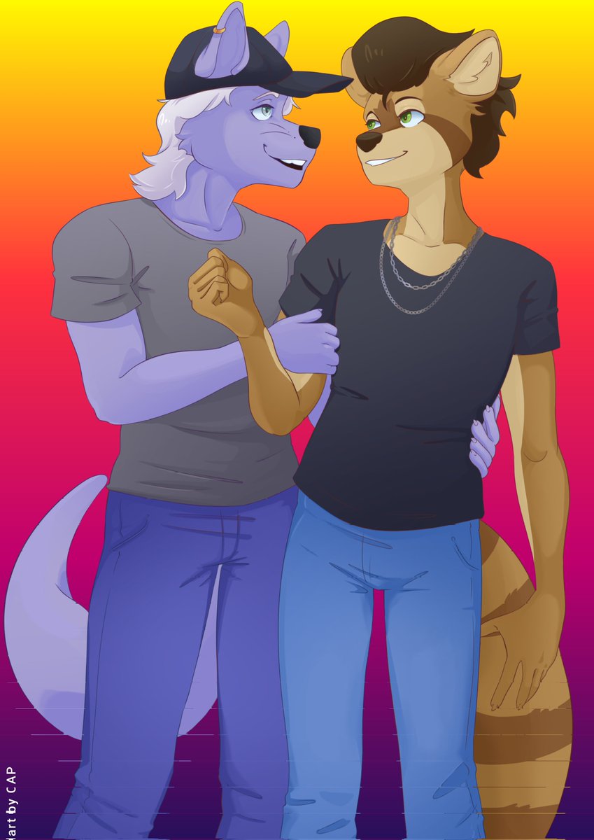 Today marks 10 years with my Otter, it's wild to look back on all these photos, how close we've become over all this time, and we're still going strong!

Here's to 10 more baby, I love you <a href="/Phreak_Da_Otter/">BBnoOtty$</a> !
🦝❤️🦦

Art: Cap
#10years #10thanniversary