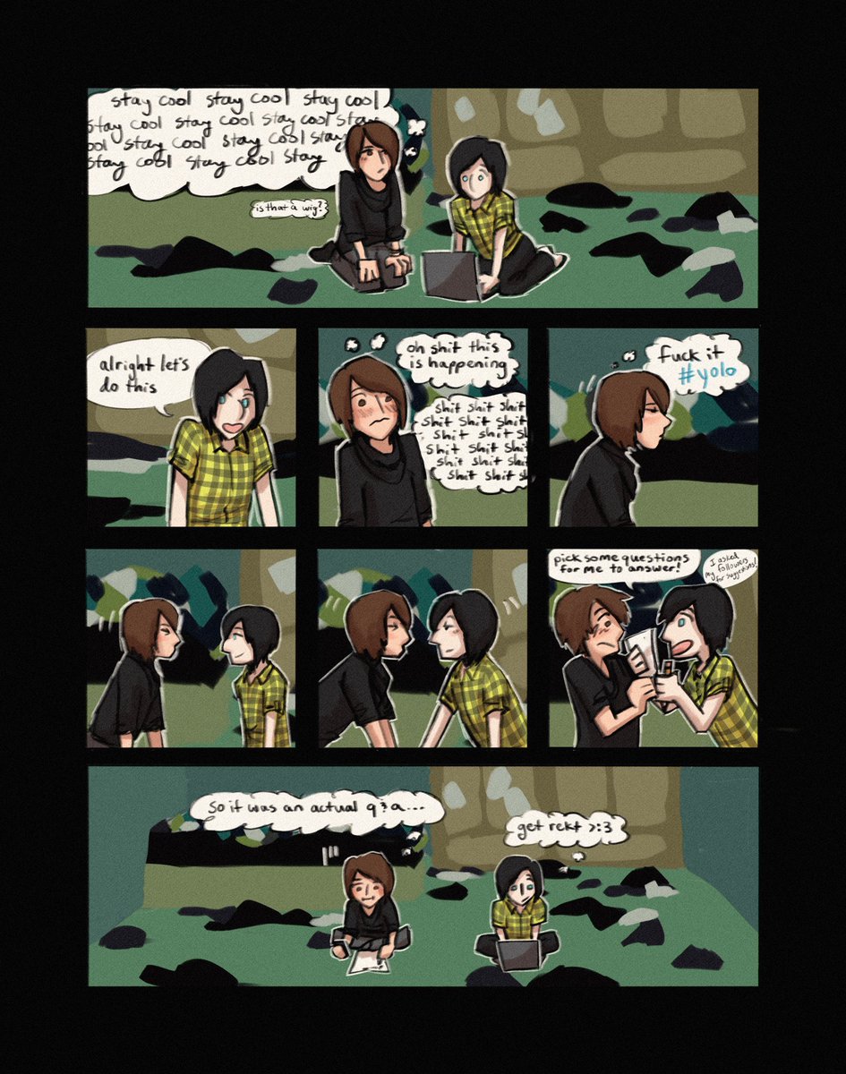 emo boy “wanted to film a q&amp;a”