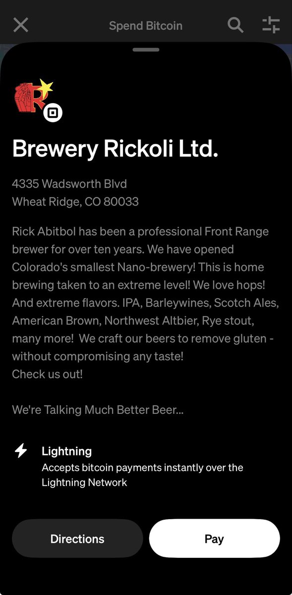 MountainCitadel's tweet image. Who says you can’t buy anything with bitcoin?  Lightning fast!  ⚡️

@joey_joyful I got a growler and some IPAs to go, but didn’t have time to stop unfortunately.