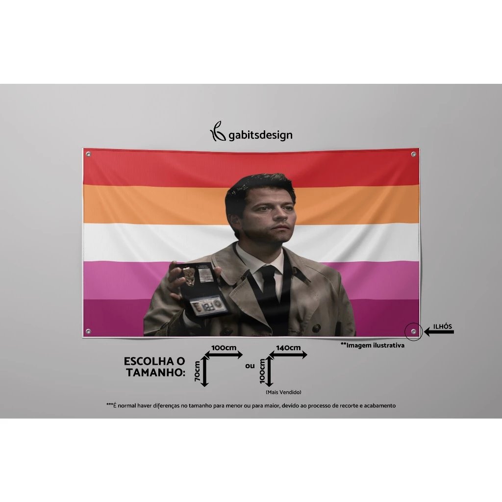 Bandeira Misha Collins Supernatural Castiel The Winchesters 

shopee.com.br/Bandeira-Misha…