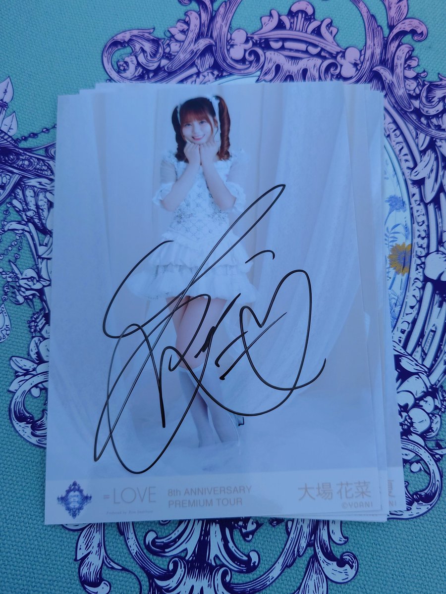 3セットで大場花菜ちゃんの直筆🧡✨