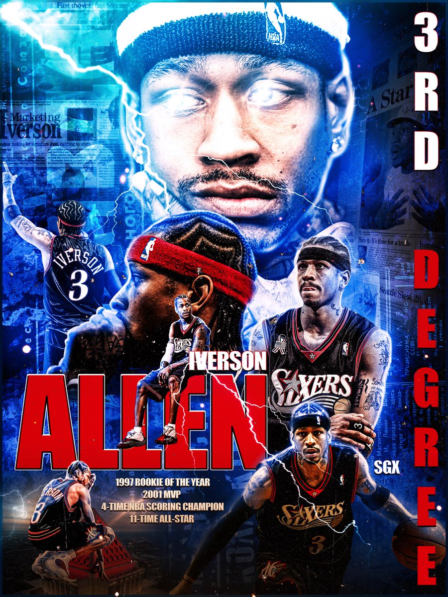 ShirkoGraphX's tweet image. I grew up watching a legend who played every game like it was his last. Allen Iverson didn’t just inspire the league—he inspired me. 

Did you grow up watching A.I.? Lmk down below ⬇️

#3 #alleniverson #the3rddegree #theanswer #bubbachucks
#photoshop #graphicdesign #explore