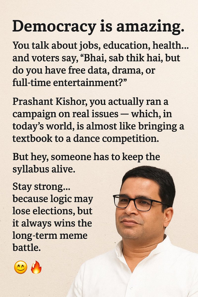 Stay Strong <a href="/PrashantKishor/">Prashant Kishor</a> !!