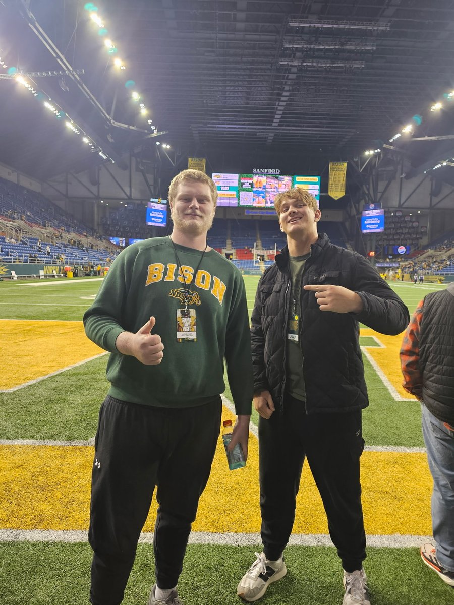 Had a great time at <a href="/NDSUfootball/">NDSU Football</a>  thank you for everything.