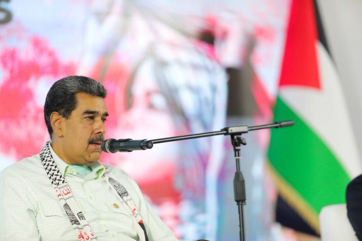 MADURO: "November 15: Palestinian Independence Day. We reaffirm that its cause is the most sacred... 

We will not abandon this sacred cause until we achieve the great objective: Palestine will be reborn free and independent; it will be a historic testament to dignity."