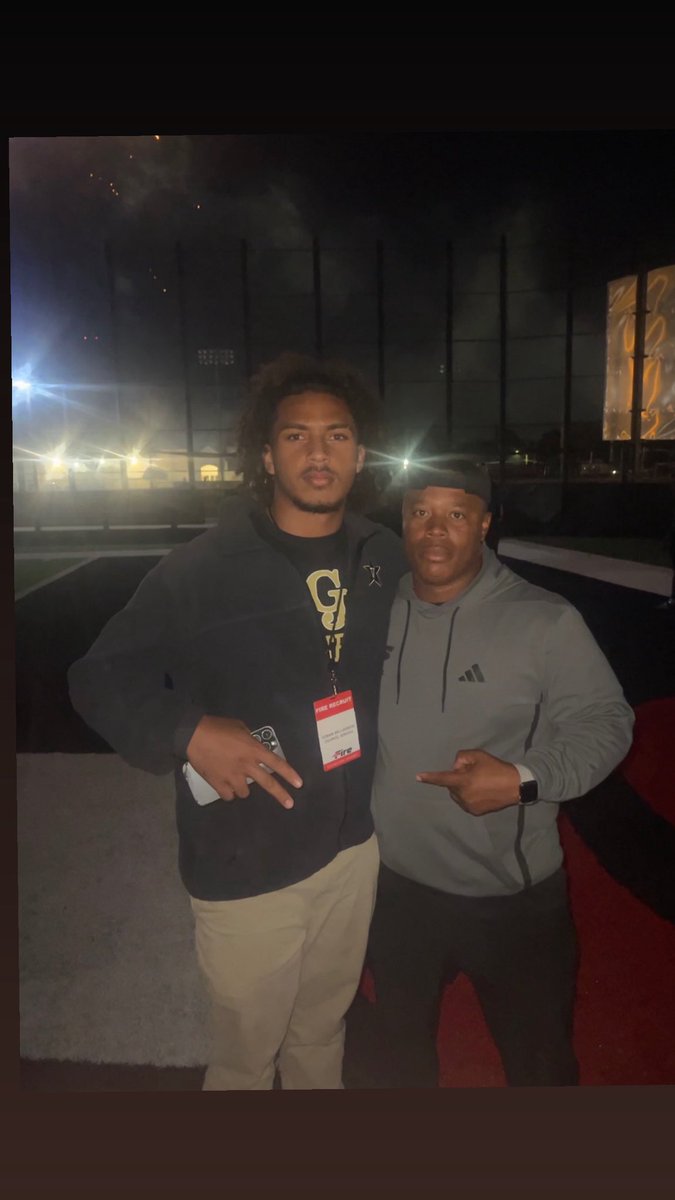 Blessed to be at the SEU Fire game tonight! Big thank you to Coach Strong for the opportunity — had a great time! 🔥🏈
<a href="/coachkstrong/">K. Strong</a> <a href="/SEUFireFootball/">Southeastern Football</a>