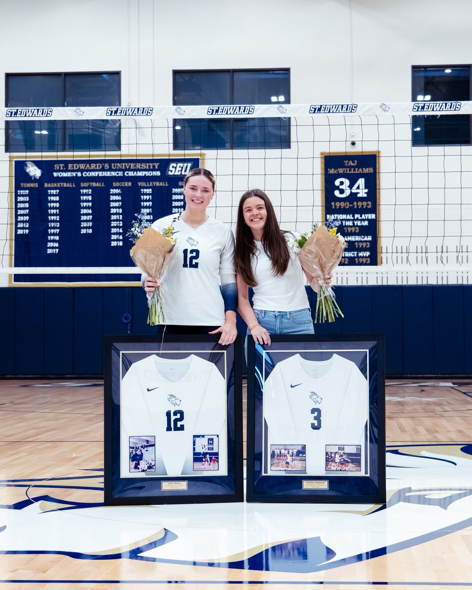 SEUVball's tweet image. for everything they’ve put into this program, today we celebrate Jordan and Addy