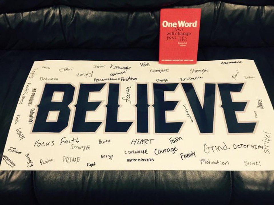 One Word…BELIEVE! Do you BELIEVE this year was different because of your #OneWord ? If so, how?