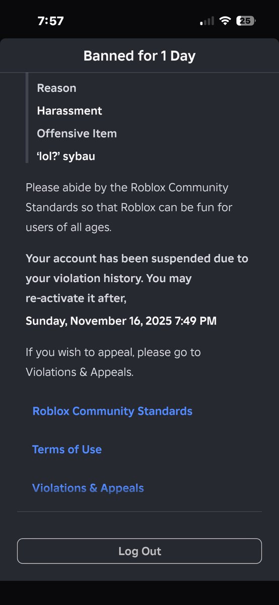 oreomjj's tweet photo. tonight is my 3,798 time getting banned from roblox 

roblox people, stop acting tough and then report people after https://t.co/0Gh6TynlPx