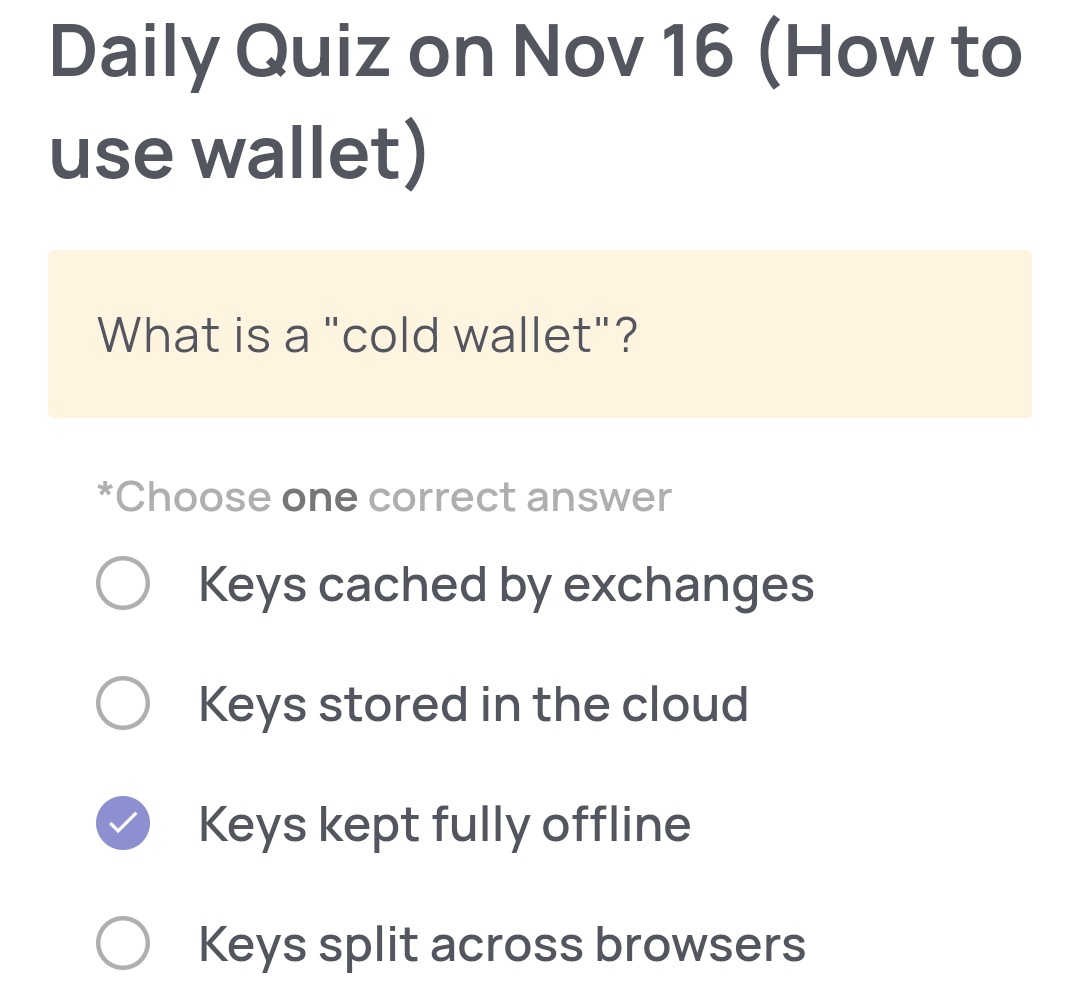 💥 Xenea Wallet Daily Quiz 💥
🗓️ Nov 16, 2025
✅ Correct Answer: (C)
💎 Reward: 100 Gems 🎉

Keep your streak alive &amp; earn more with every quiz! 💫

📢 Daily Check-In | 🔔 Stay Active | 💰 Win with $Xenea

#XeneaWallet #CryptoQuiz 

💸 Make $8–$10 daily👇 rsena.vip/pages/login/re…