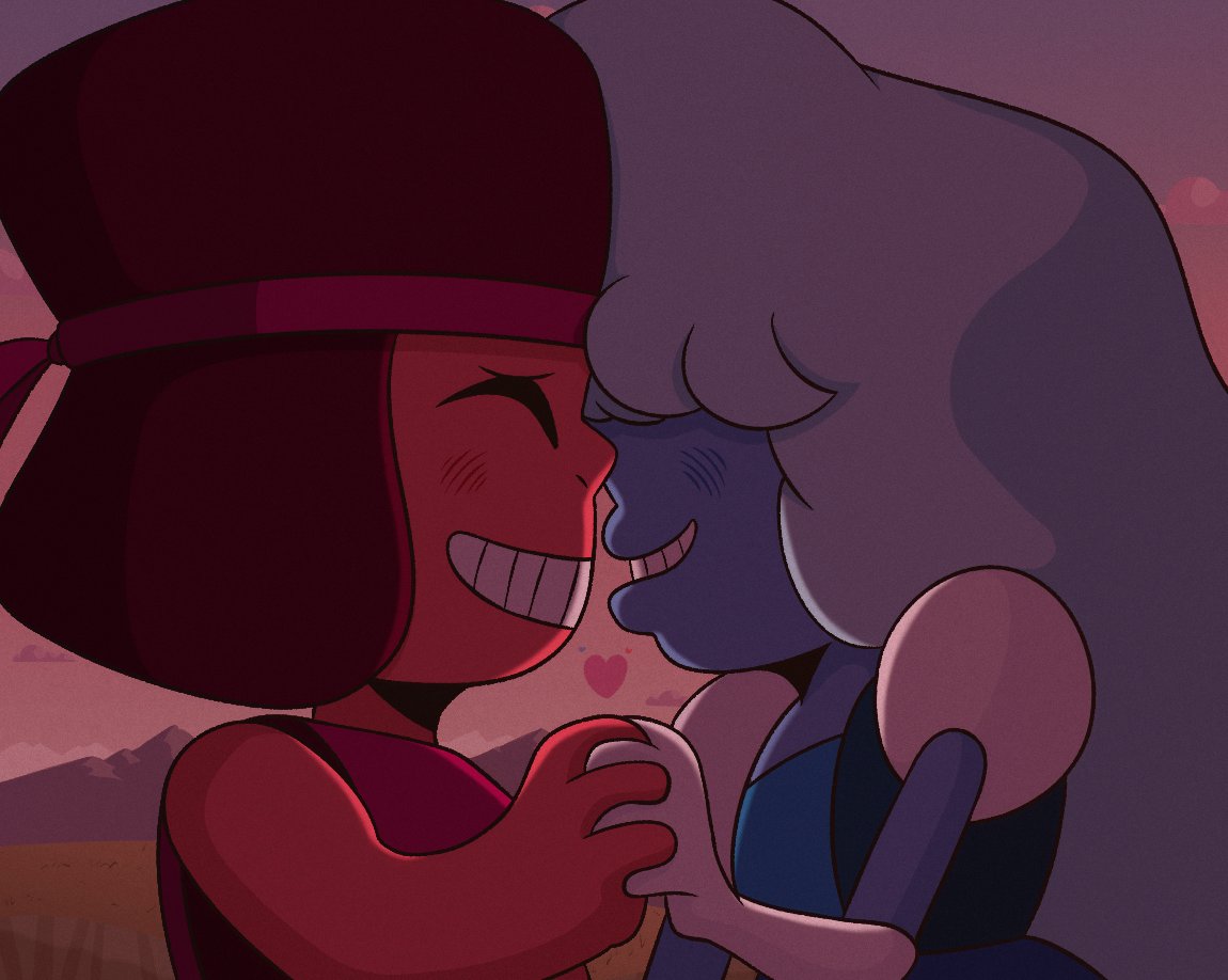 AppleHandle's tweet image. They deserve the world #StevenUniverse #Ruby #Sapphire