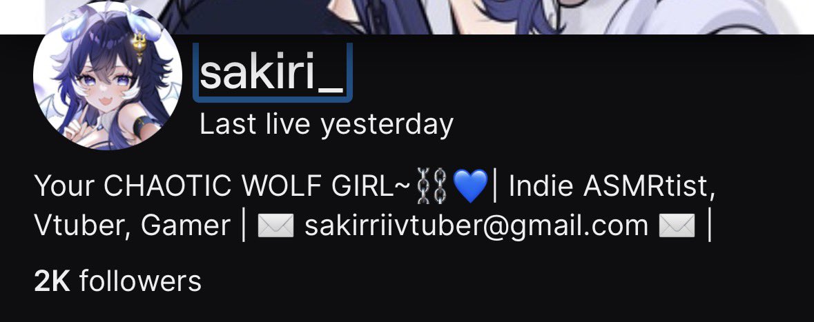 SakiriVT's tweet image. So excited to announce I hit 2k on twitch!! It feels so surreal!! Thank you everyone for the support!!!