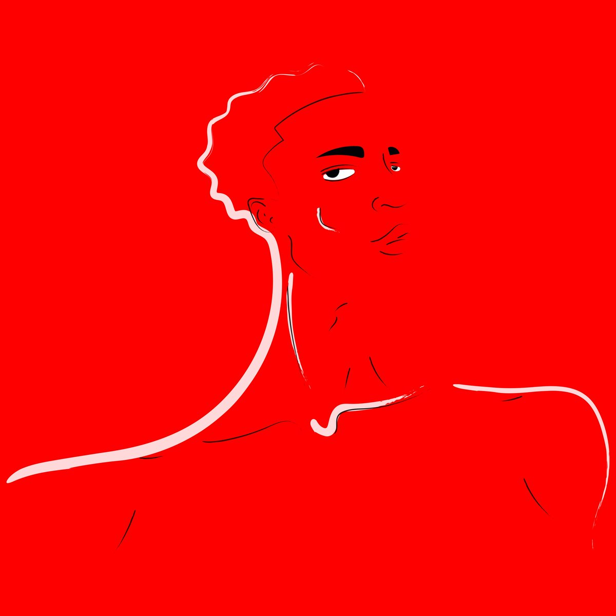 Man in red. 
#illustration