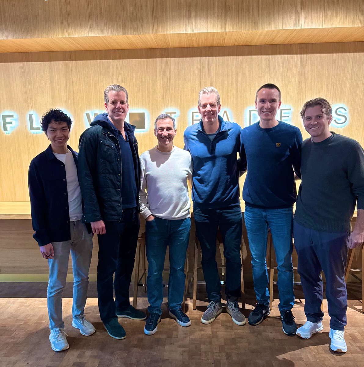Great meeting the <a href="/FlowTraders/">Flow Traders</a> team in Amsterdam. They have promised to come on <a href="/Gemini/">Gemini</a>’s livestream with <a href="/austinoakes/">Austin Oakes</a> next time they are in New York and give us their latest takes on crypto, markets, and more! 🎙️😃🚀