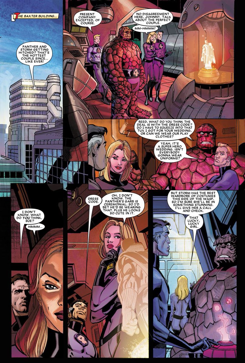 Storm &amp; T’challa invite the Avengers, X-Men &amp; Fantastic Four to their wedding