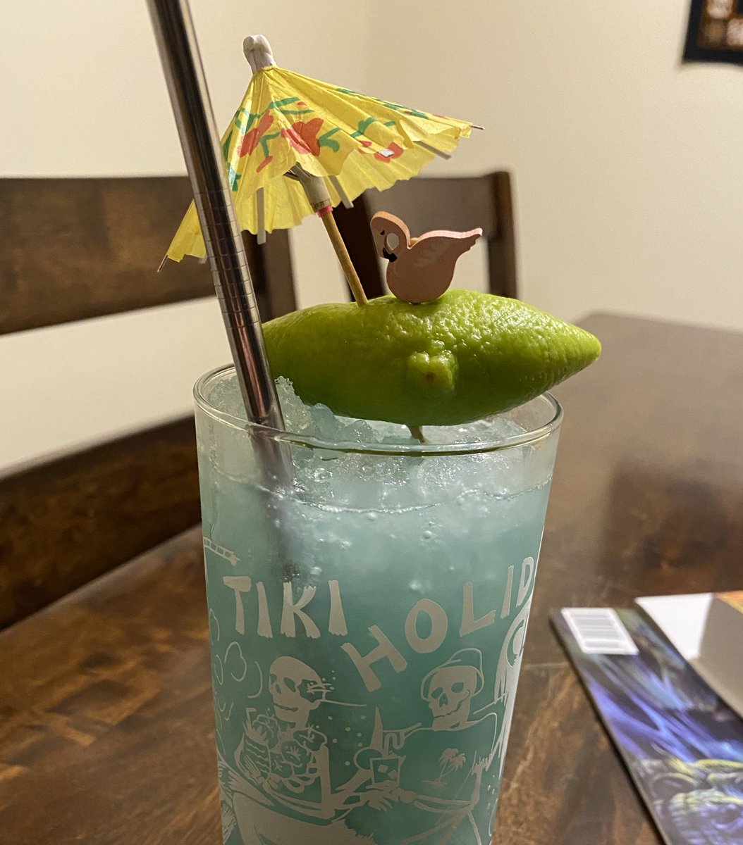 Cheers from my blue beverage to yours.