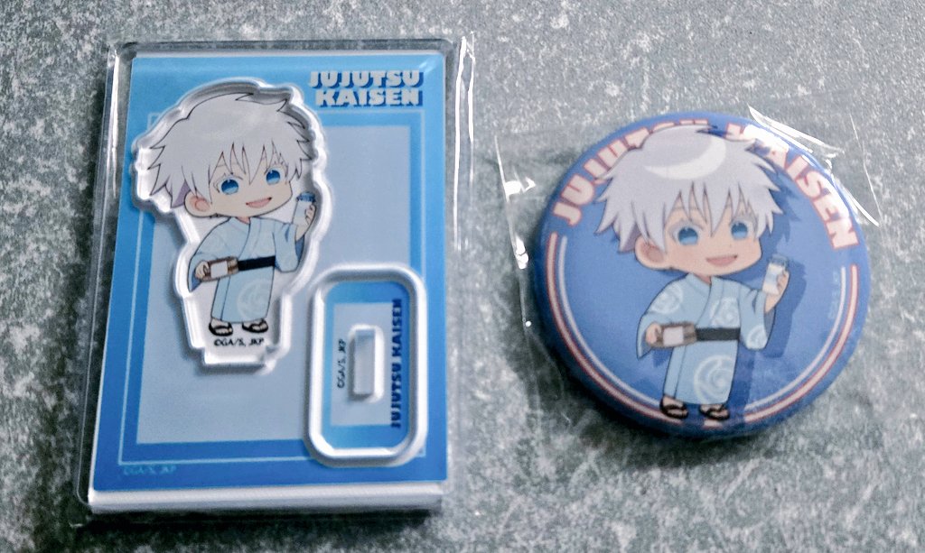 呪術廻戦 五条 マルキューブ 缶バッジ アクリルスタンド グリッター