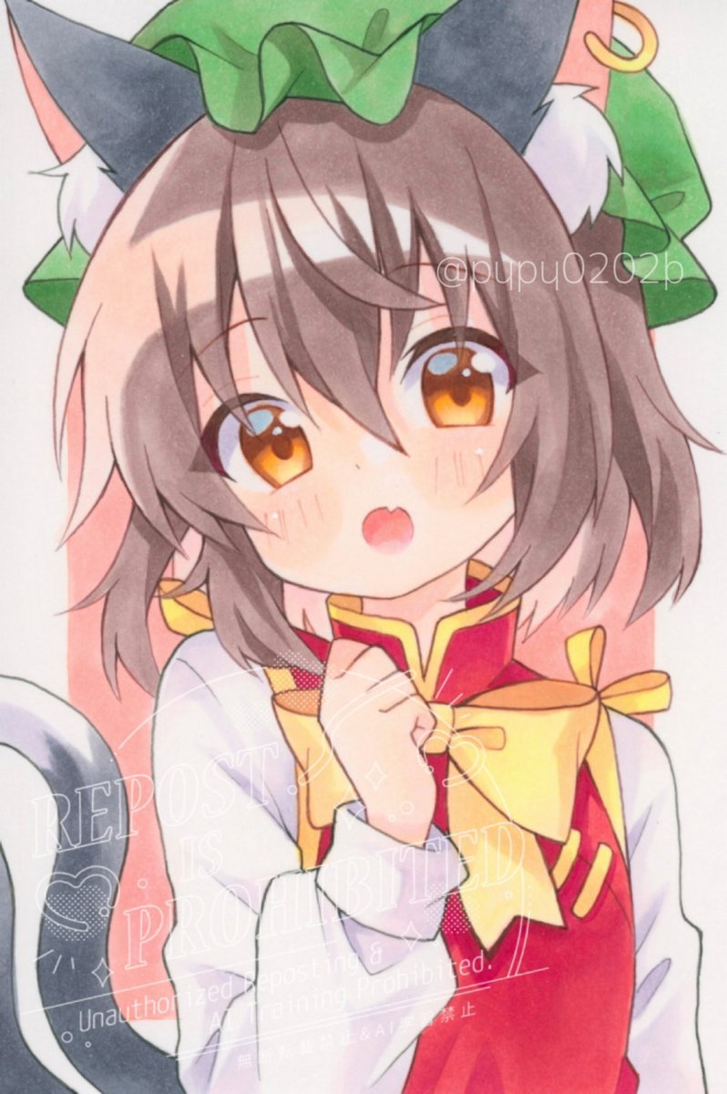 pupu0202b's tweet image. 🐈‍⬛
#東方project #橙