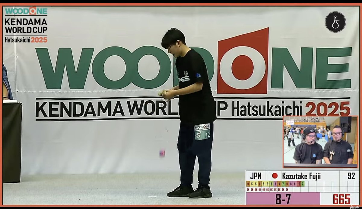 MadForMaple's tweet image. Now watching the Kendama World Cup live from #Hatsukaichi #Japan near #Hiroshima. The competition has been changed from July to November to avoid summer heat. Also more international players available! #kendama