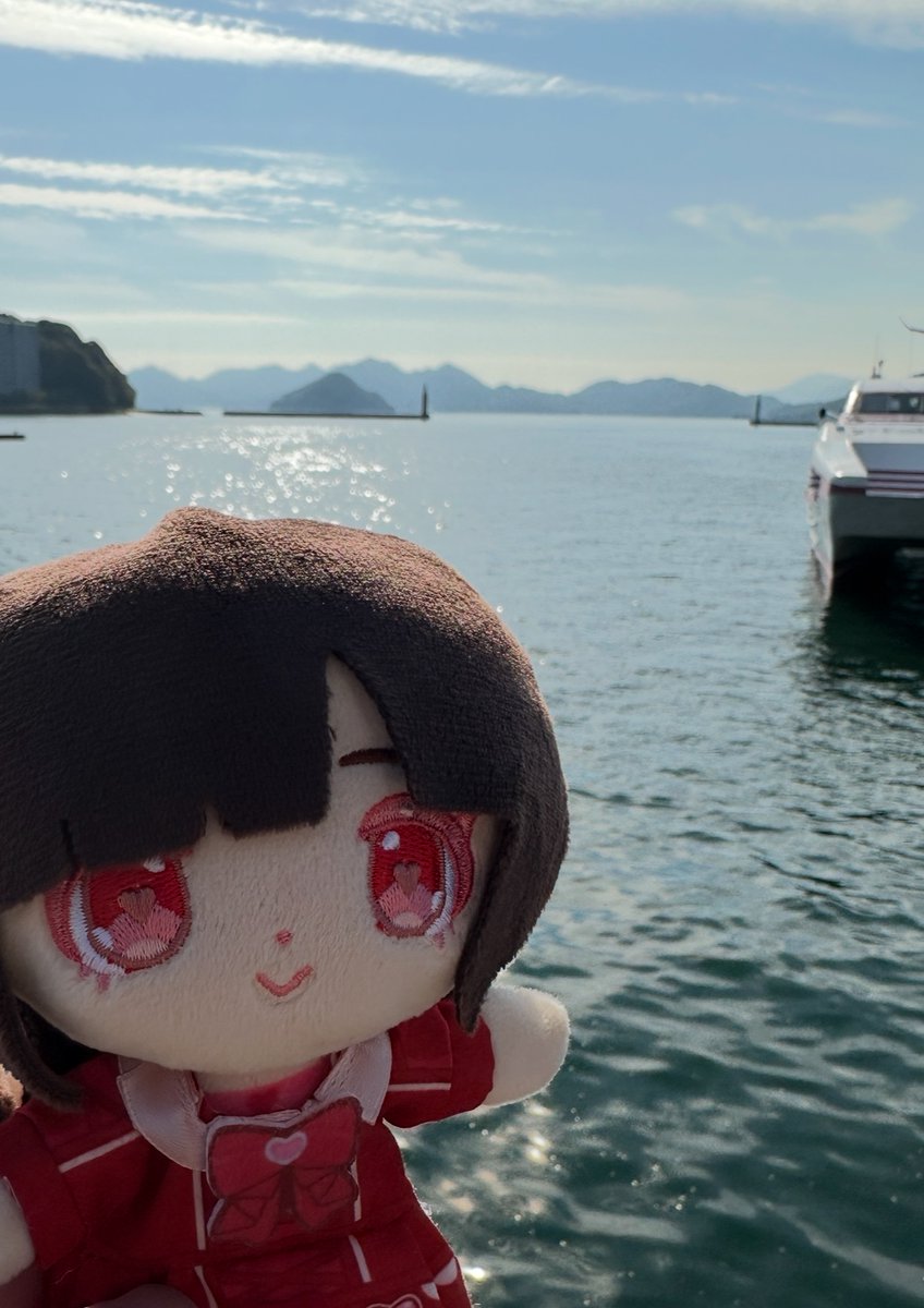 広島の海だよあむちゃんw #あむぬいおでかけにっき