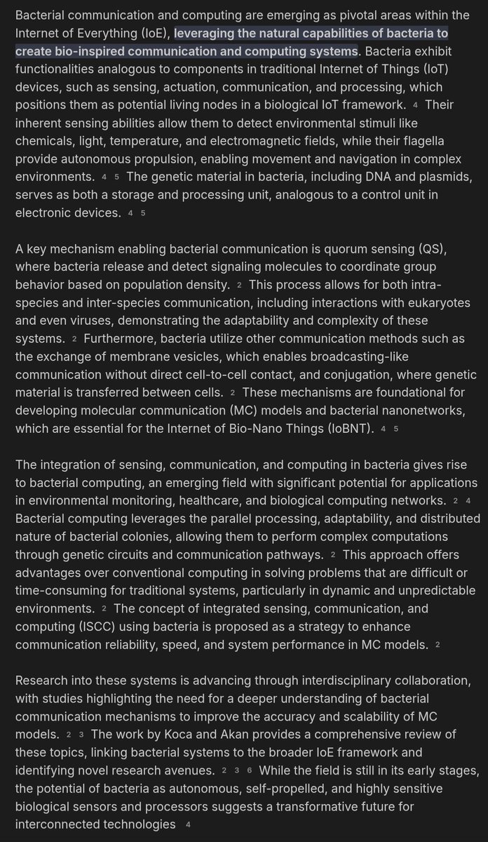 Imbackbitches45's tweet image. Bacterial communication and computing are emerging as pivotal areas within the Internet of Everything (IoE), leveraging the natural capabilities of bacteria to create bio-inspired communication and computing systems search.brave.com/search?q=Bacte…
