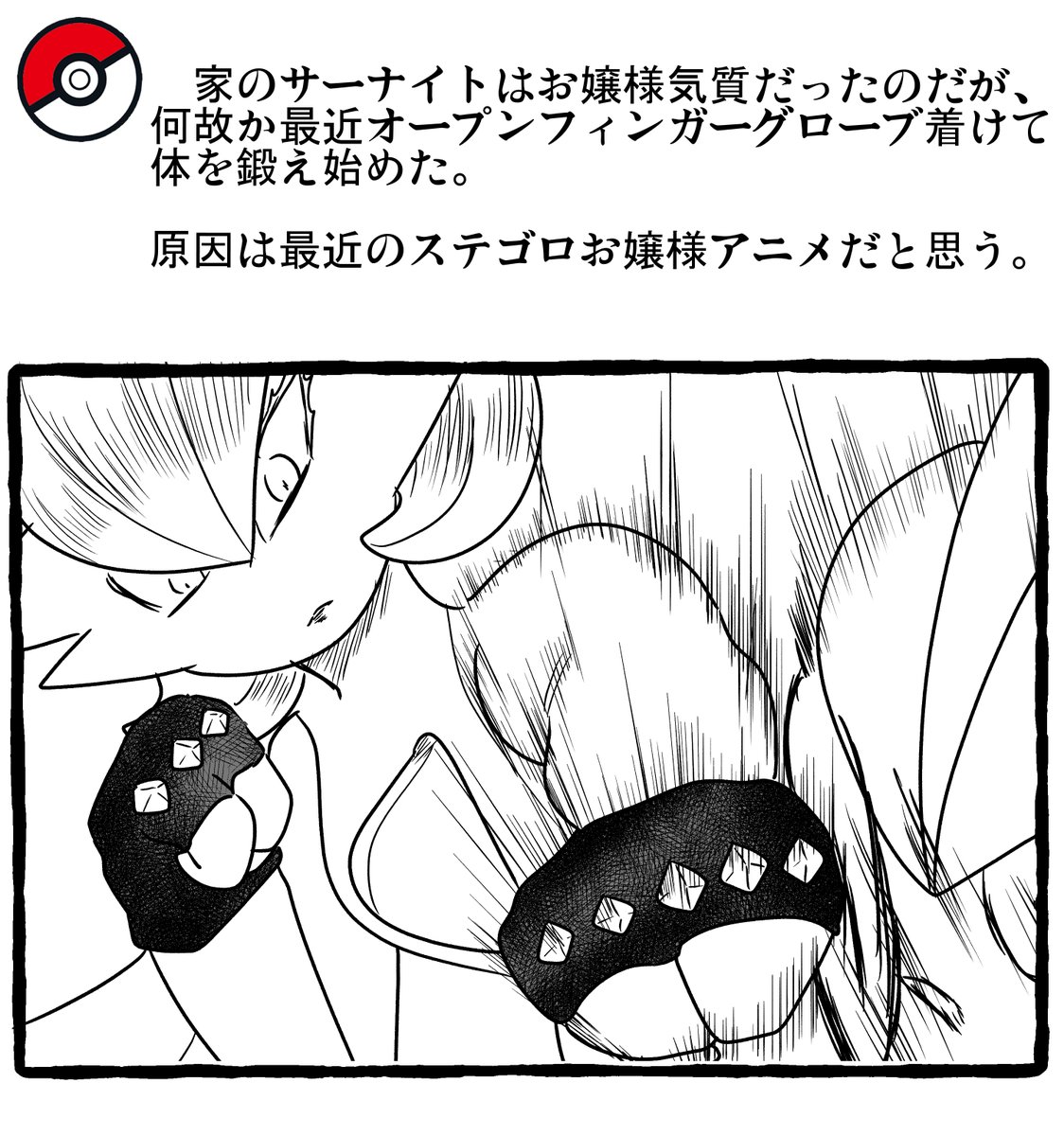 ポケモンとの日常ZA 　持ち物　オープンフィンガーグローブ
  #ポケモンと生活 #ポケモンと社会 #ポケモンレジェンズZA #PokemonLegendsZA