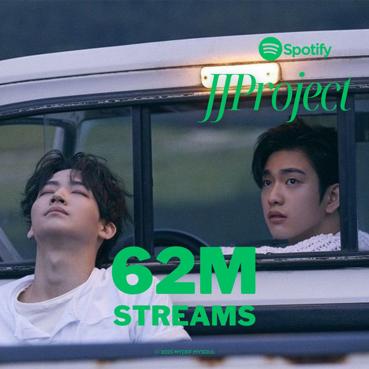 mydef_mysoul's tweet image. 📊[Stats] Spotify

JJ Project
surpassed 62M streams on spotify 💚
🔗open.spotify.com/artist/0yvw5zY…

@jaybnow_hr @JINYOUNG 
#JAYB #JINYOUNG #JJProject