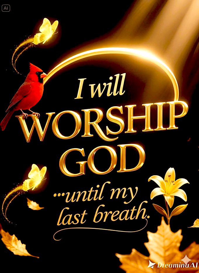 I will worship God until my last breath♥️♥️