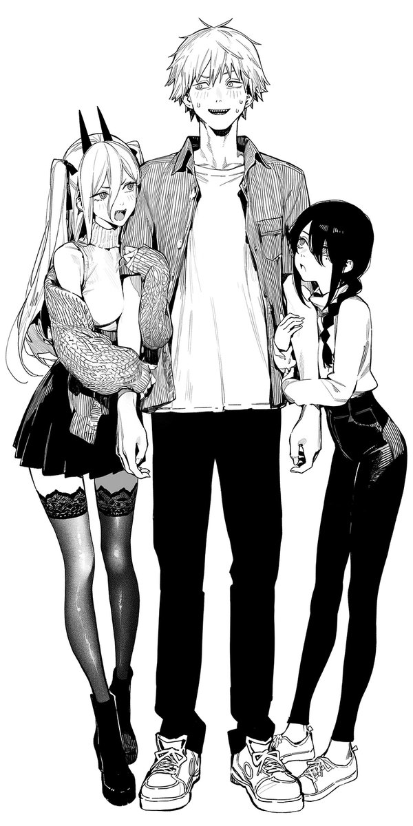 Drowsy_sheep's tweet image. Power, Denji, Nayuta / パワー、デンジ、ナユタ
#chainsawman #チェンソーマン