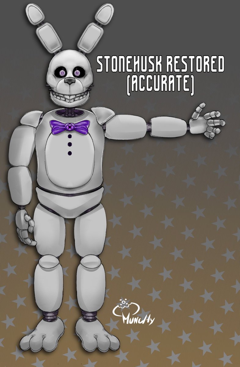 Another Headcanon Stonehusk. The Snow Rabbit! His fully restored body, the reason he looks so dull and creepy was because he was never really meant to be public. And he’s more spare parts.