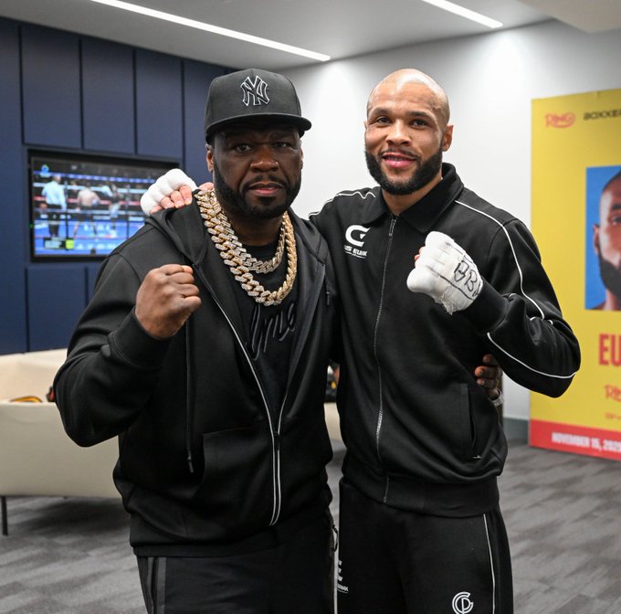 RetourBoxe's tweet image. CHRIS EUBANK JR S'ASSOCIE À 50 CENT CONTRE CONOR BENN !!!

WOW !!! #EubankBenn2