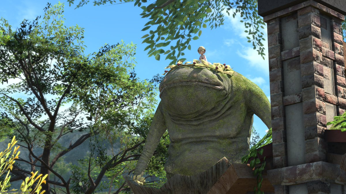 おはようございます。久しぶりにFF14でだらだら歩き回りました #おはララ