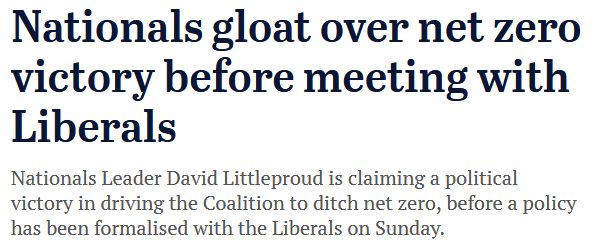 adamnicotera's tweet image. Nationals Leader David Littleproud declares victory in forcing the Liberals to drop their commitment to net zero emissions, while also claiming his party’s position could drive Coalition immigration policy.

#auspol #insiders #libsplit #libspill