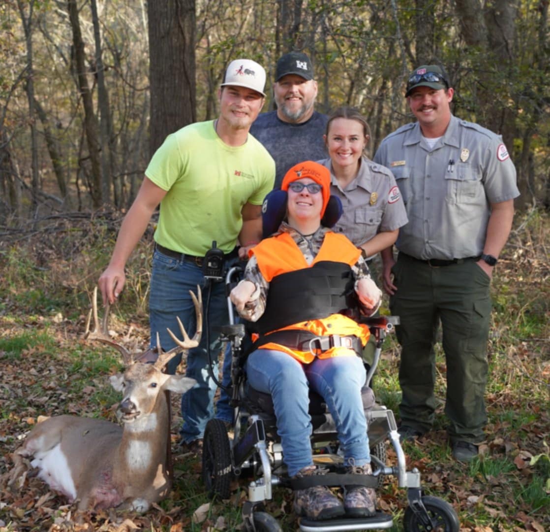Kenzi had a great hunt yesterday through the <a href="/OKWildlifeDept/">Oklahoma Department of Wildlife Conservation</a> mobility impaired controlled hunt at Oologah Lake, OK. She got her buck in the middle of the afternoon and her doe in the evening. Thanks to the lake Corps of Engineers and everyone involved! #hunting #deerseason #deer