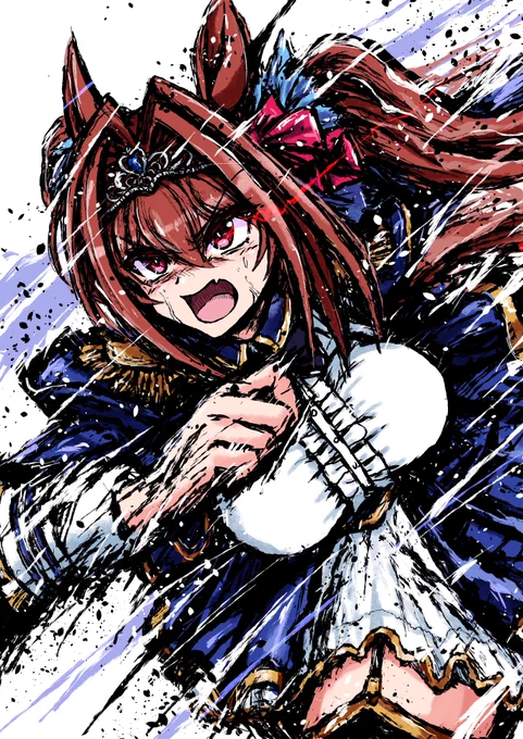 伸びてるので、自己紹介がてらに絵を再掲しますぜ!ロボも仮面ライダーもウマ娘も描くぜ!イエイイエイ!