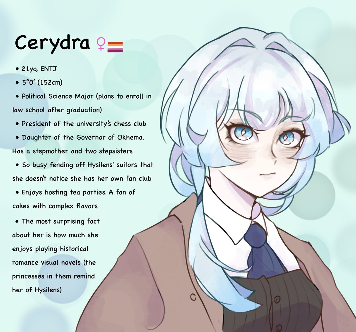 evenzzm's tweet photo. #Cerysilens character sheets for my College AU 💕 https://t.co/y047pCccdd