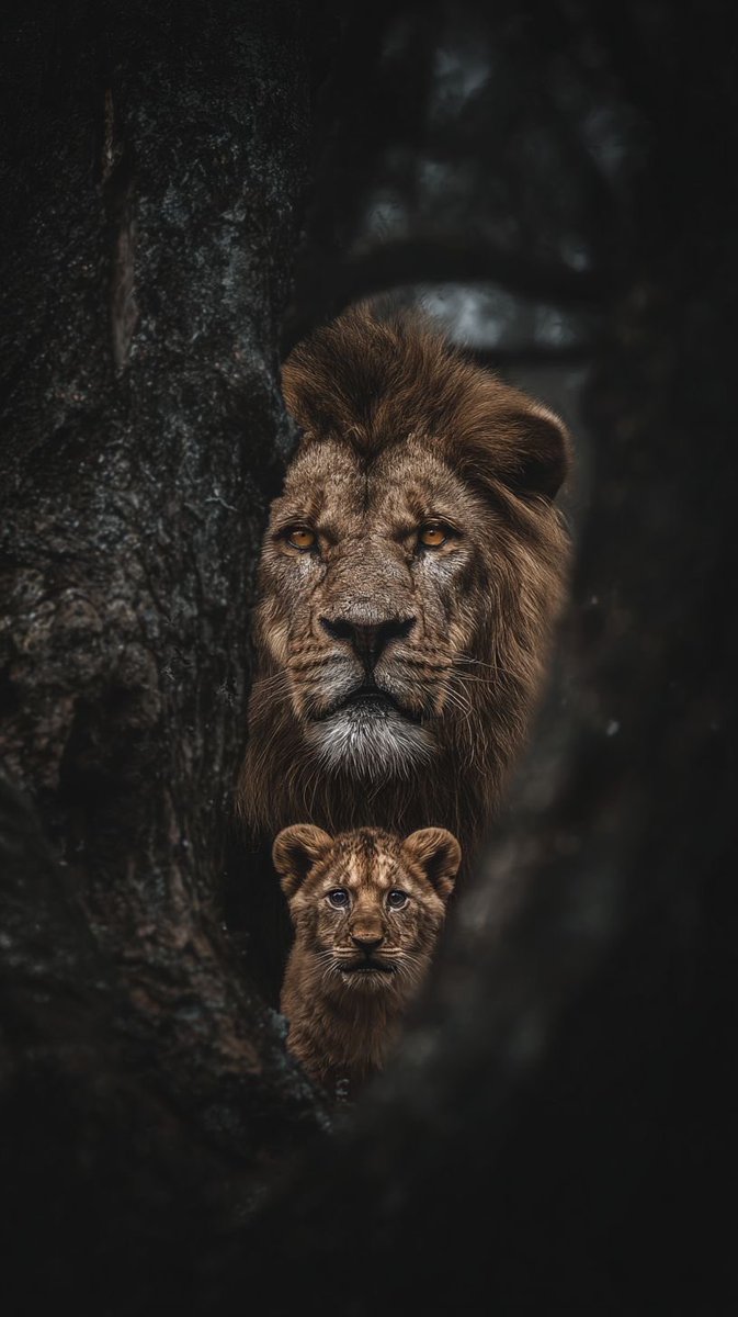 King and heir, watching the night.