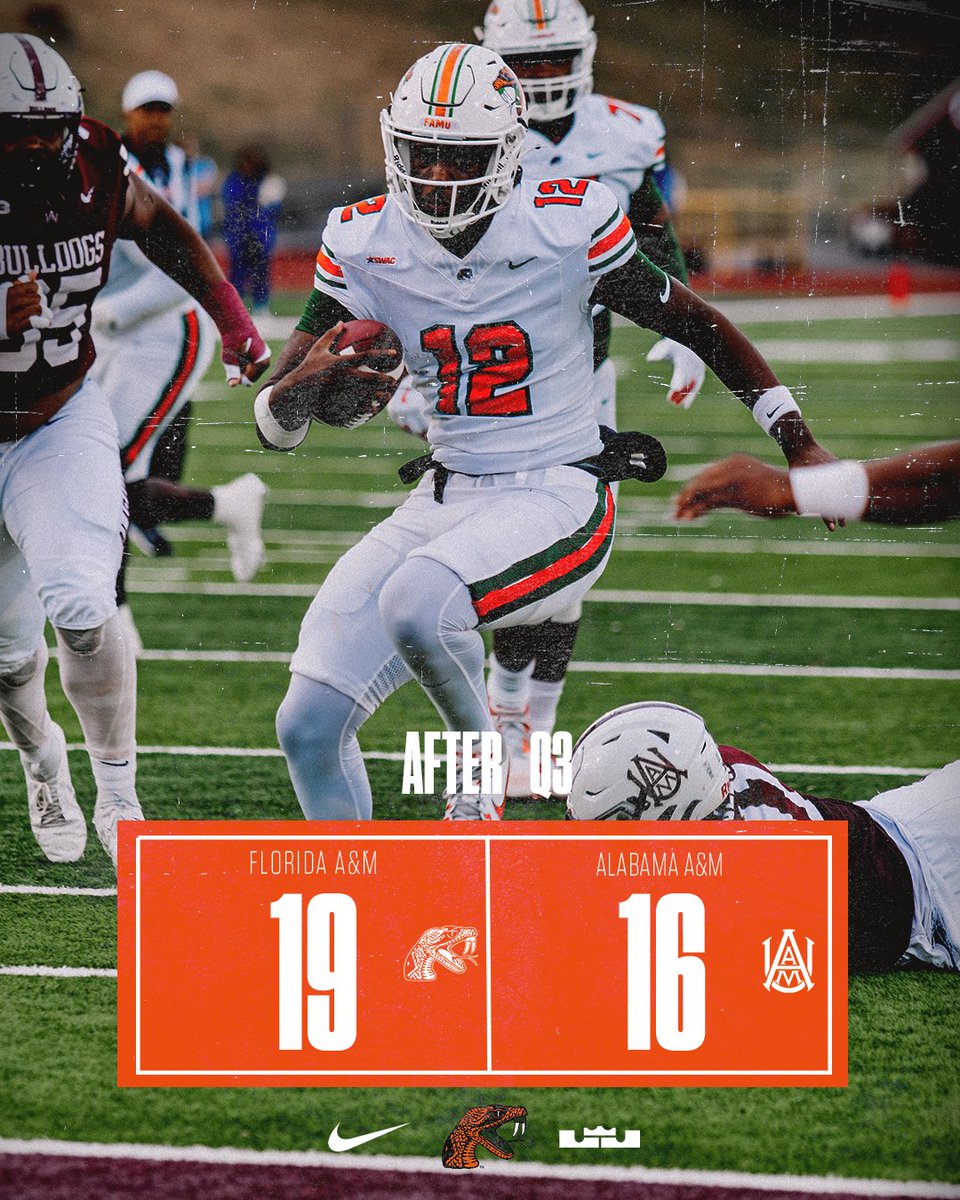 FAMU_FB's tweet image. We head to the 4th !

#FAMU | #Rattlers | #FangsUp 🐍