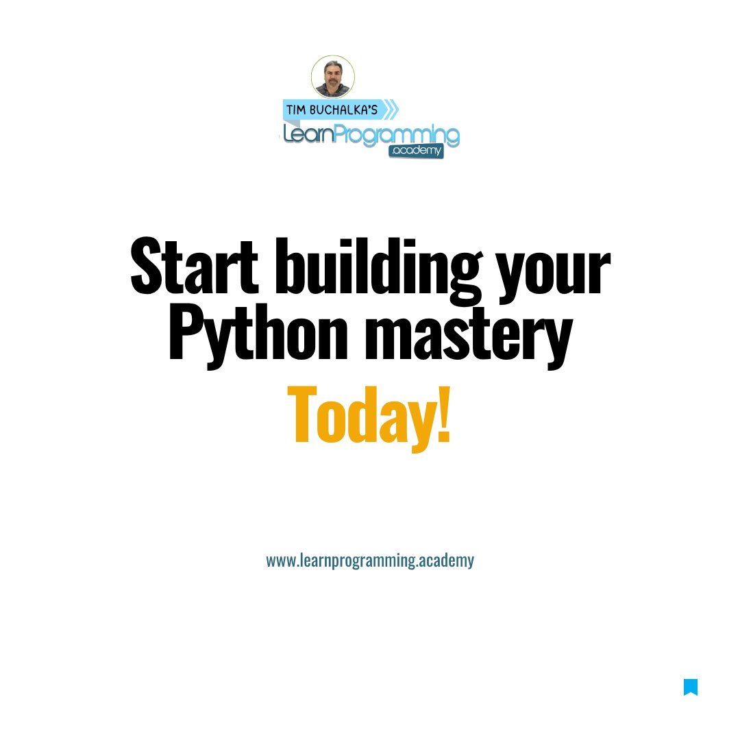 timbuchalka's tweet image. This course isn’t about memorizing theory, it’s about learning by building, thinking, and debugging like a real engineer.  If you’re ready to level up your problem-solving skills…  Start your Python mastery journey today.  #Python #LearnPython #DataStructures #Algorithms #Coding