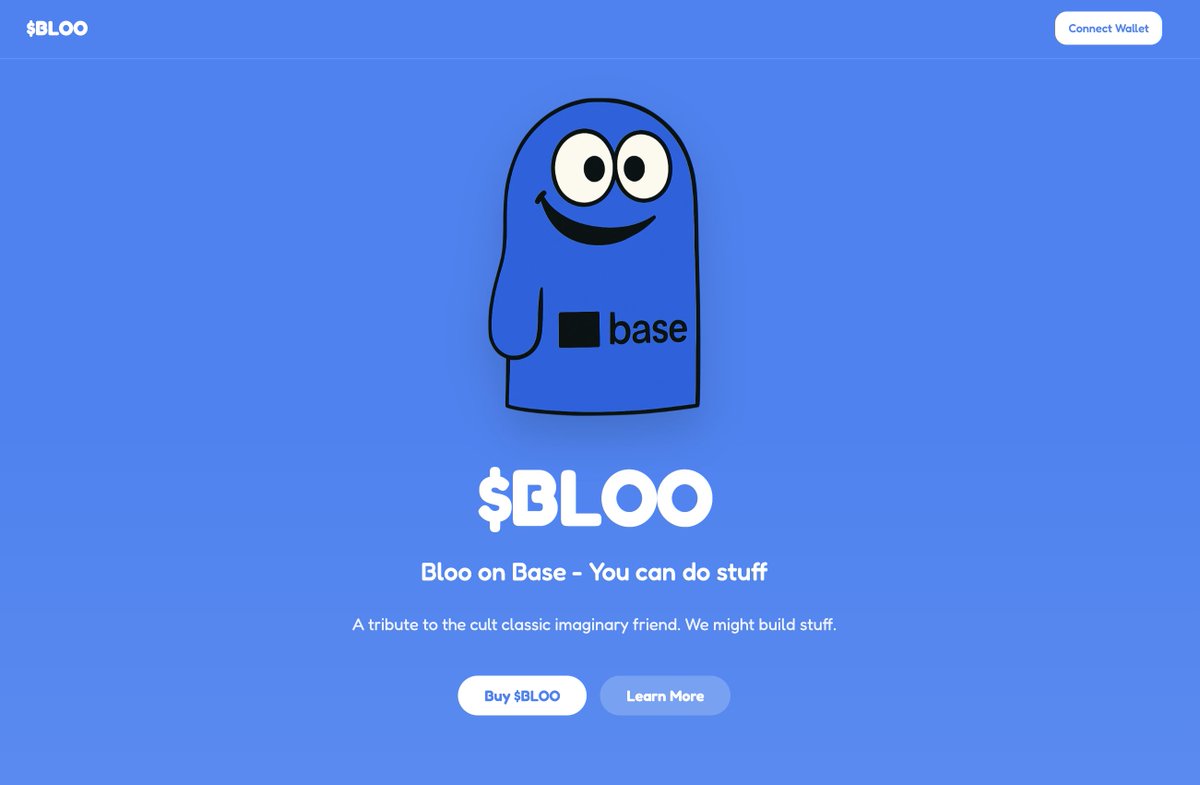 bloolinks's tweet image. We&apos;re excited to have $BLOO live on @basedotmeme 

A tribute to the cult-classic character from the show, Foster&apos;s Home for Imaginary Friends.

We&apos;re building @base network tools such a web3 links sharing with built-in ponzinomics.

LFG 🚀

bloo.click