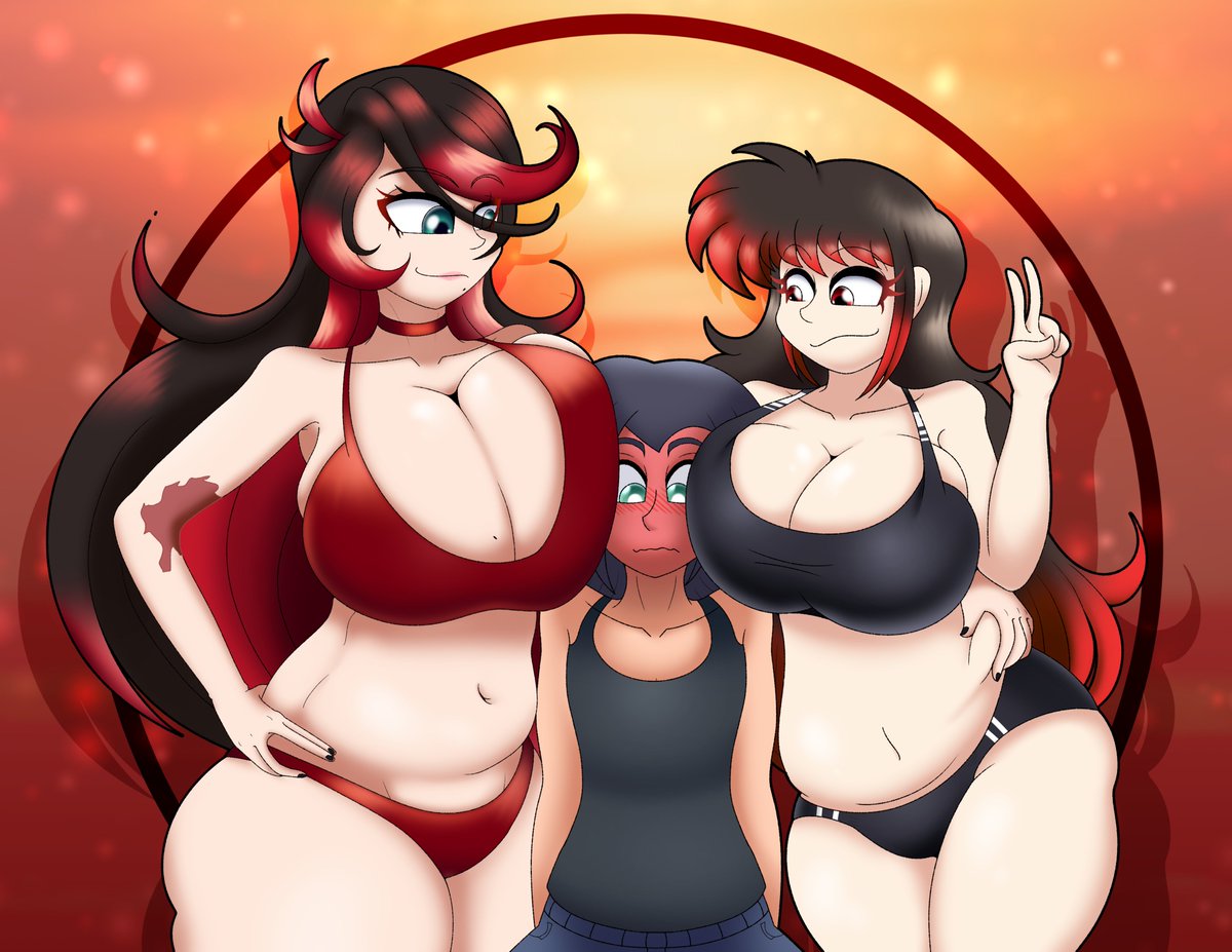 Commission for <a href="/BetrayedDma/">Glitchy (Comms Open)</a>  
featuring not only yours truly but also <a href="/XenDrawsThings/">Xen</a>  !