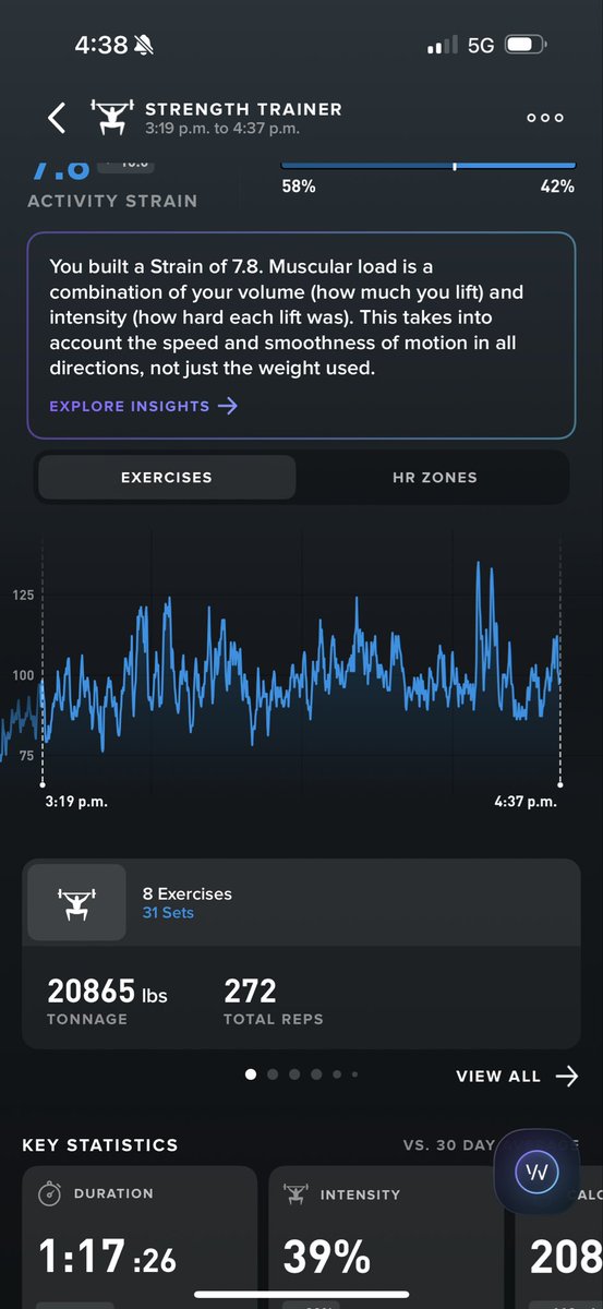 countrycyclist's tweet photo. Gym day with my 17 yr old son.
Shoulders, Arms, Chest. 8 exercises,32sets, 272 reps. Total weight lifted 20865 lbs. All recorded using @WHOOP strength trainer app.
#fitness #FitnesGoals #whoop https://t.co/Tlxwv9LxVQ