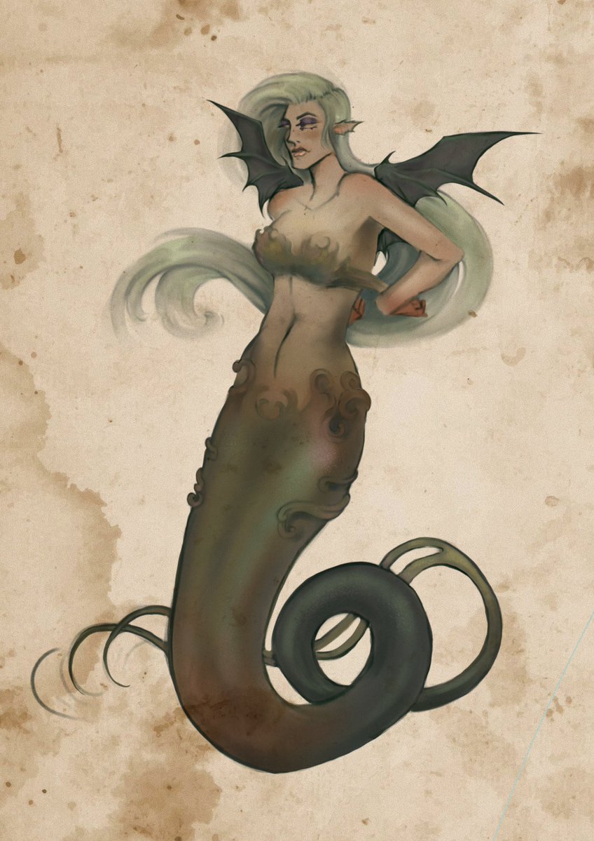 atominkk's tweet image. #bestiary #melusine