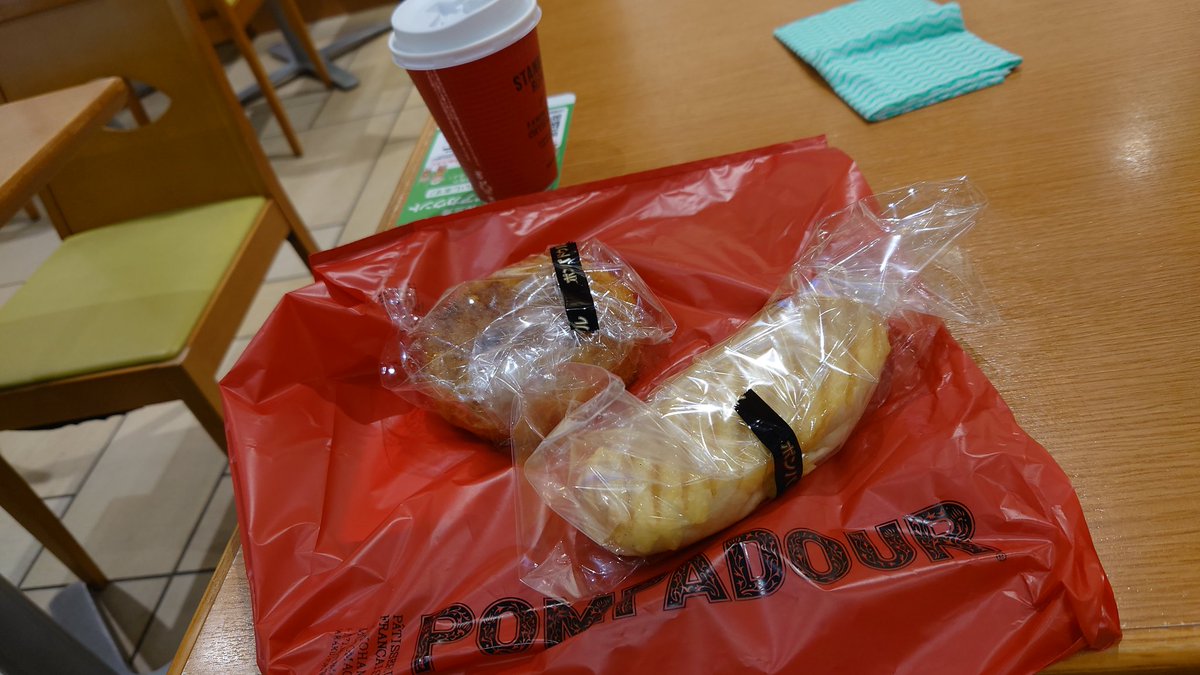 朝ごはん(パンだけど)