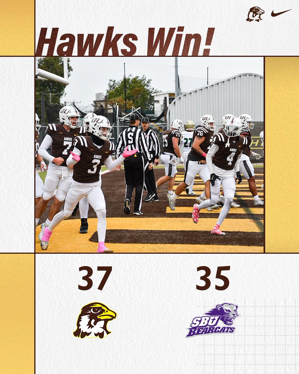 The seniors went out the right way — with a win. 🏈🦅

#HawksSoarHigher